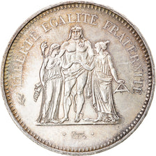 Coin, France, Hercule, 50 Francs, 1977, Paris, EF(40-45), Silver, KM:941.1