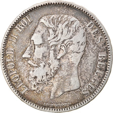 Coin, Belgium, Leopold II, 5 Francs, 5 Frank, 1870, VF(30-35), Silver, KM:24