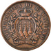 Coin, San Marino, 10 Centesimi, 1893, Rome, EF(40-45), Cuivre, KM:2