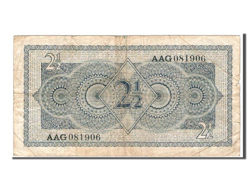 Netherlands, 2 1/2 Gulden, 1949, VF(20-25), AAG