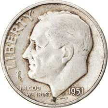 Münze, Vereinigte Staaten, Roosevelt Dime, Dime, 1951, U.S. Mint, Philadelphia