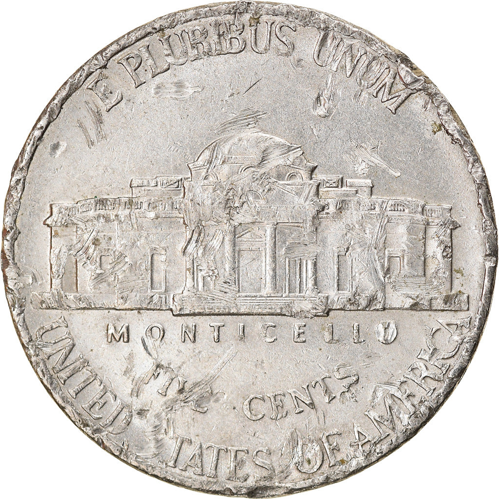 Coin, United States, Jefferson Nickel, 5 Cents, 2001, U.S. Mint, Dahlonega