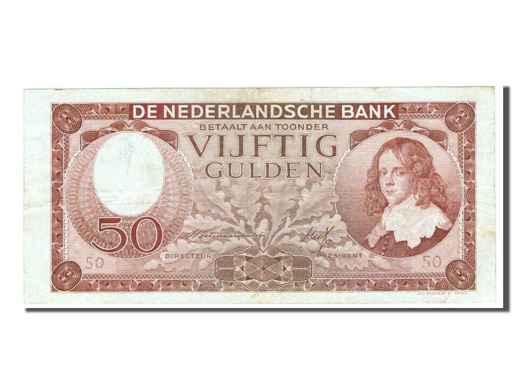 Netherlands, 50 Gulden, 1945, KM #78, EF(40-45), BL