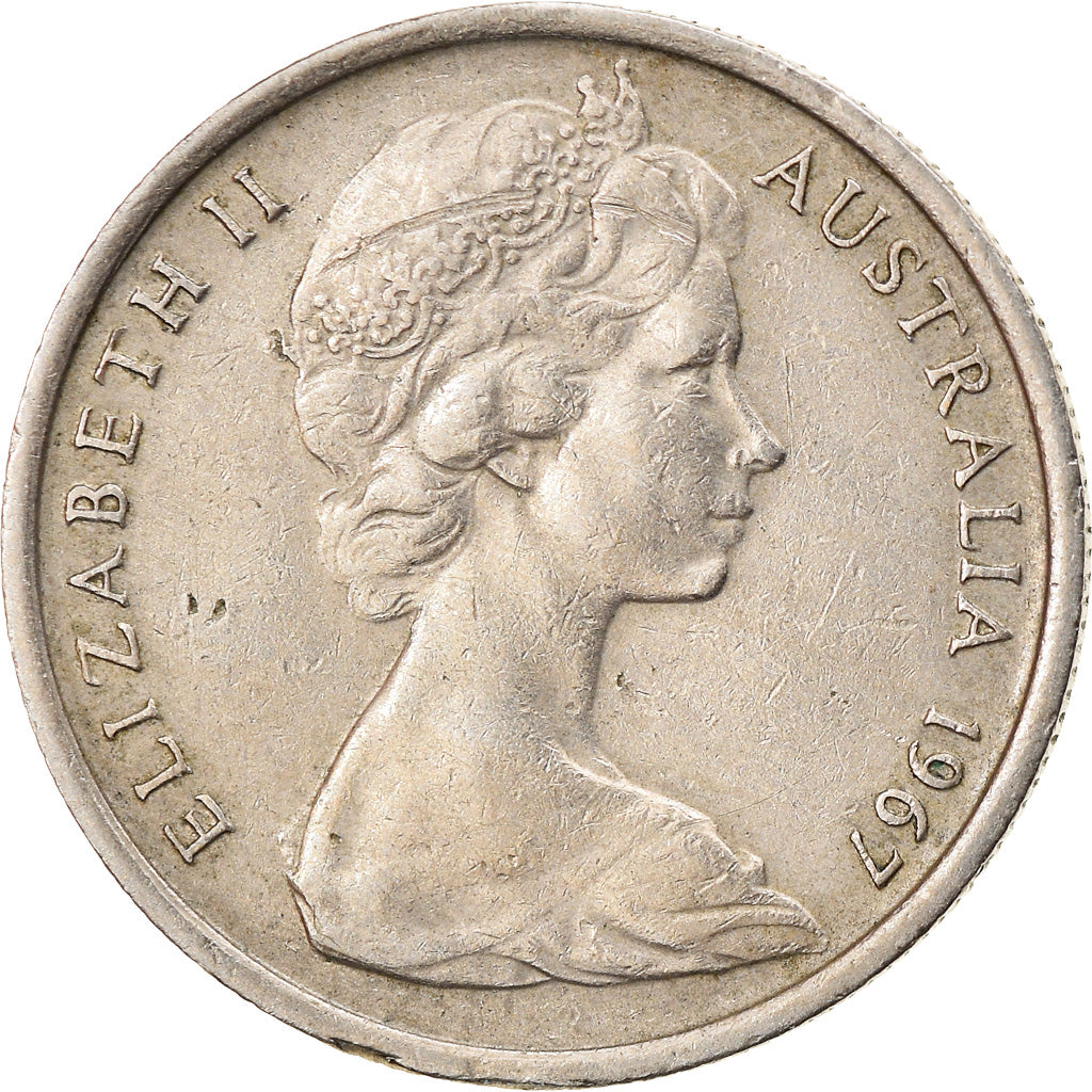 Moeda, Austrália, Elizabeth II, 5 Cents, 1967, EF(40-45), Cobre-níquel, KM:64