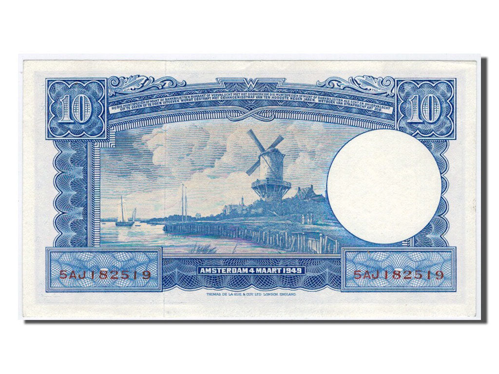 Paesi Bassi, 10 Gulden, 1949, SPL+