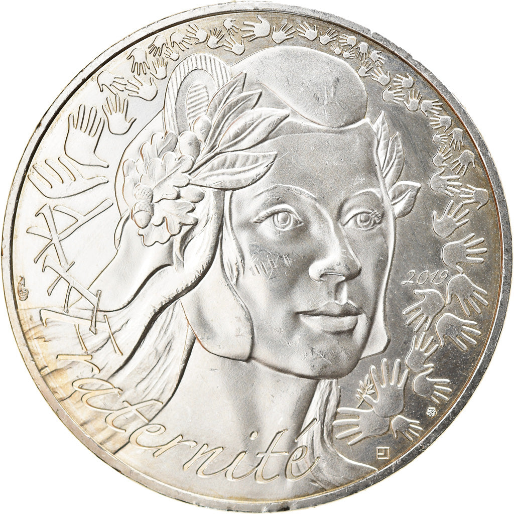 France, 20 Euro, Marianne, Fraternité, 2019, MS(63), Silver, KM:New