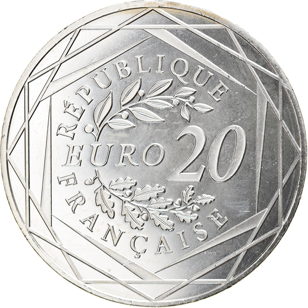 France, 20 Euro, Marianne, Fraternité, 2019, MS(63), Silver, KM:New