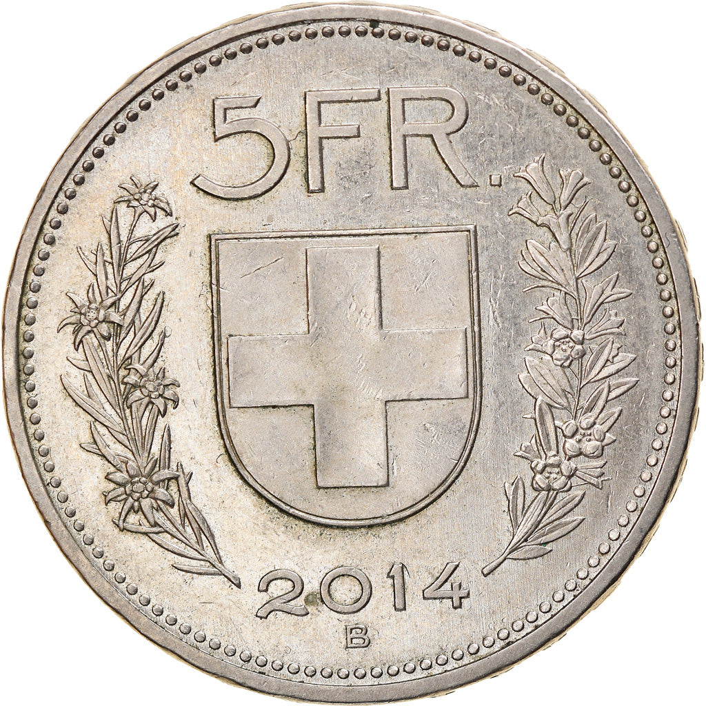 Moneda, Suiza, 5 Francs, 2014, Bern, MBC, Cuproníquel, KM:40 A
