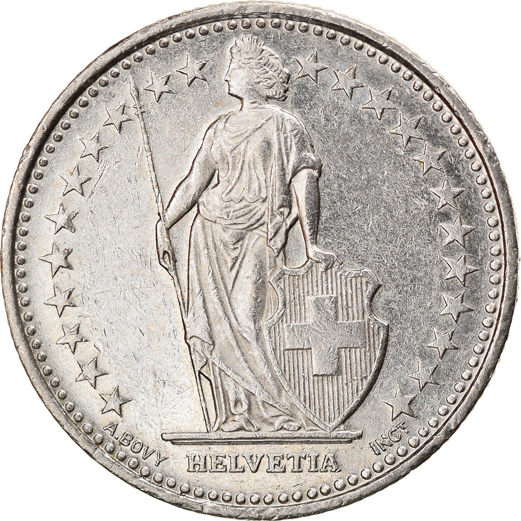 Coin, Switzerland, 1/2 Franc, 2008, Bern, BE, EF(40-45), Copper-nickel, KM:23a.3