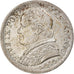 Moneda, Estados italianos, PAPAL STATES, Pius IX, Lira, 1866, Roma, MBC, Plata