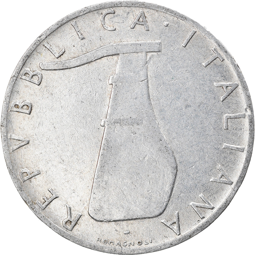 Moneta, Włochy, 5 Lire, 1968, Rome, VF(30-35), Aluminium, KM:92