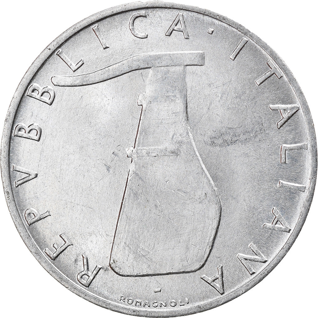Moeda, Itália, 5 Lire, 1977, Rome, AU(50-53), Alumínio, KM:92