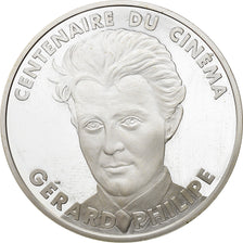 Moneta, Francja, Gérard Philipe, 100 Francs, 1995, BE, MS(65-70), Srebro