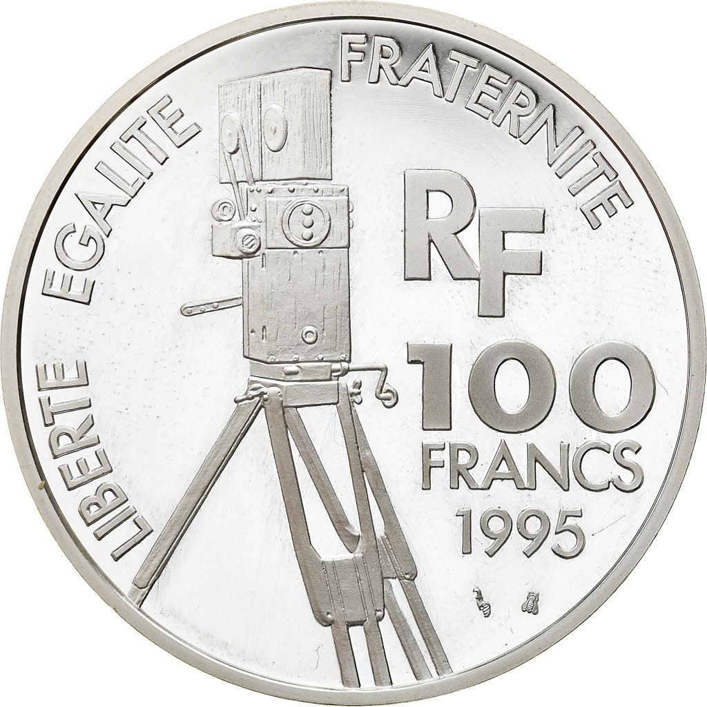 Coin, France, Gérard Philipe, 100 Francs, 1995, BE, MS(65-70), Silver