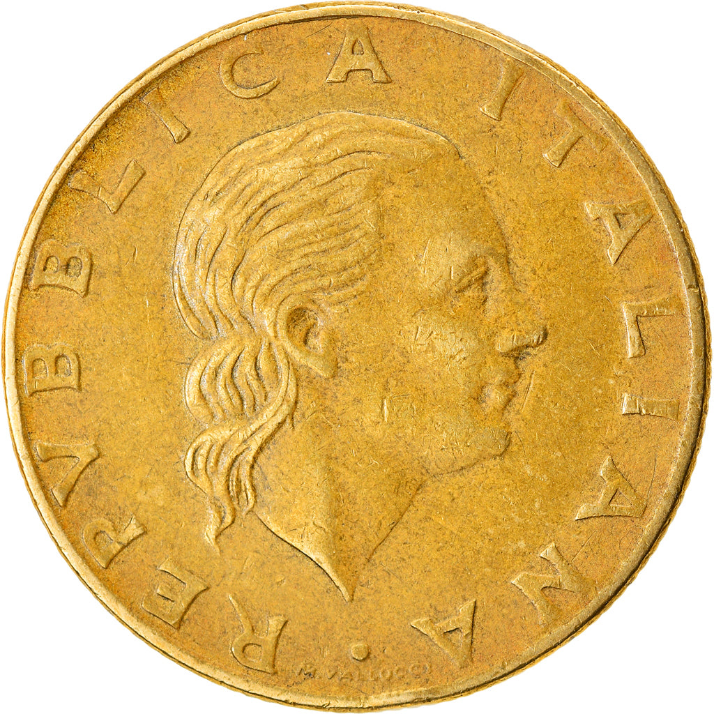 Moneda, Italia, 200 Lire, 1982, Rome, MBC, Aluminio - bronce, KM:105