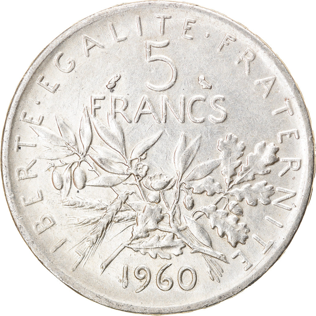 Coin, France, Semeuse, 5 Francs, 1960, Paris, EF(40-45), Silver, KM:926