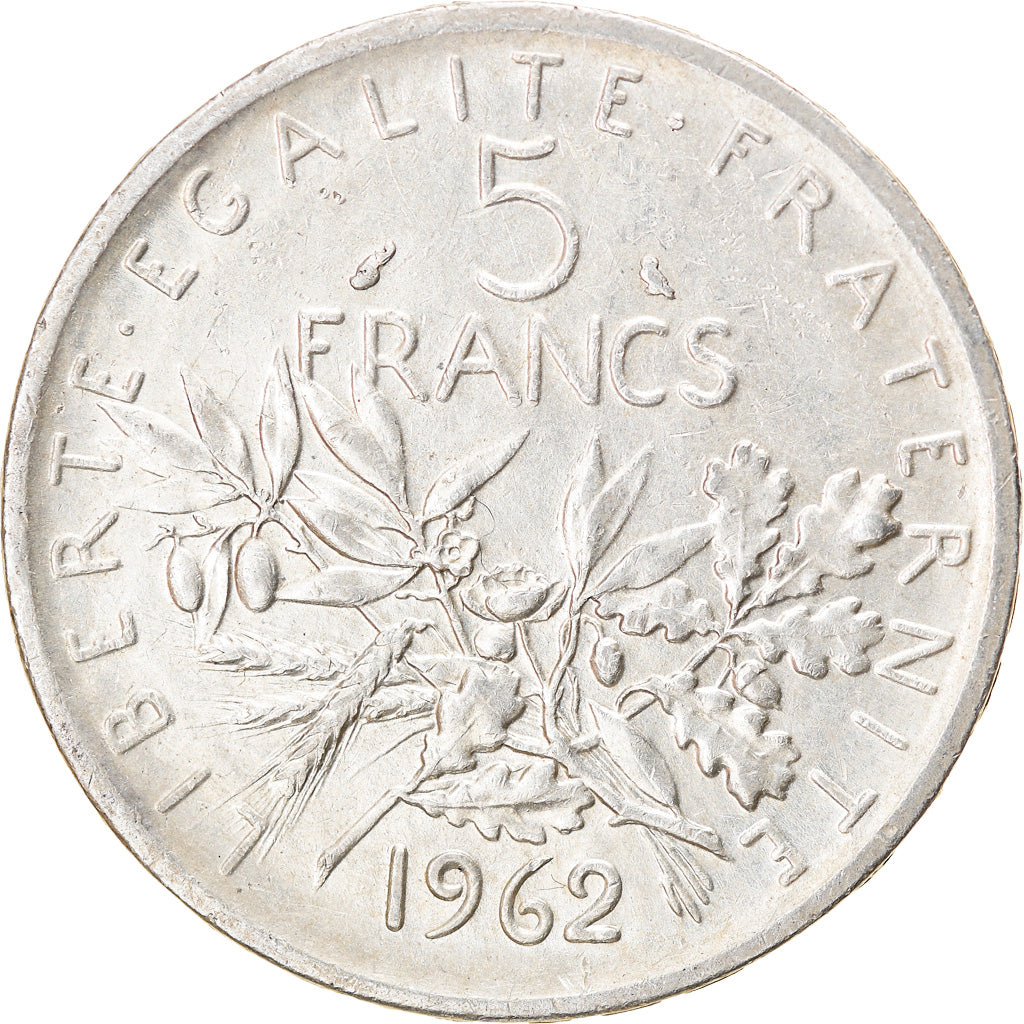 Monnaie, France, Semeuse, 5 Francs, 1962, Paris, TTB, Argent, Gadoury:770