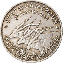 Moeda, Camarões, 50 Francs, 1960, Paris, EF(40-45), Cobre-níquel, KM:13