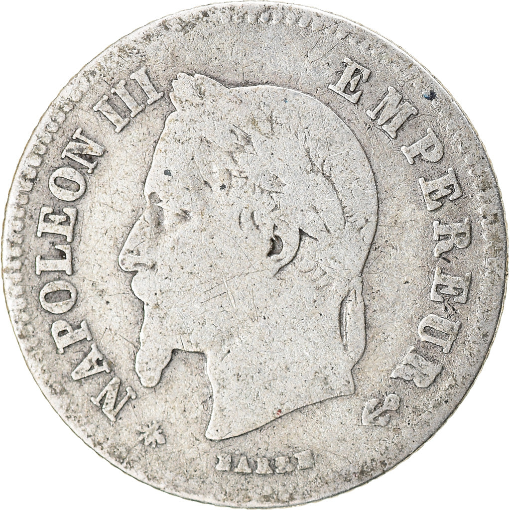 Moeda, França, Napoleon III, Napoléon III, 20 Centimes, 1866, Paris