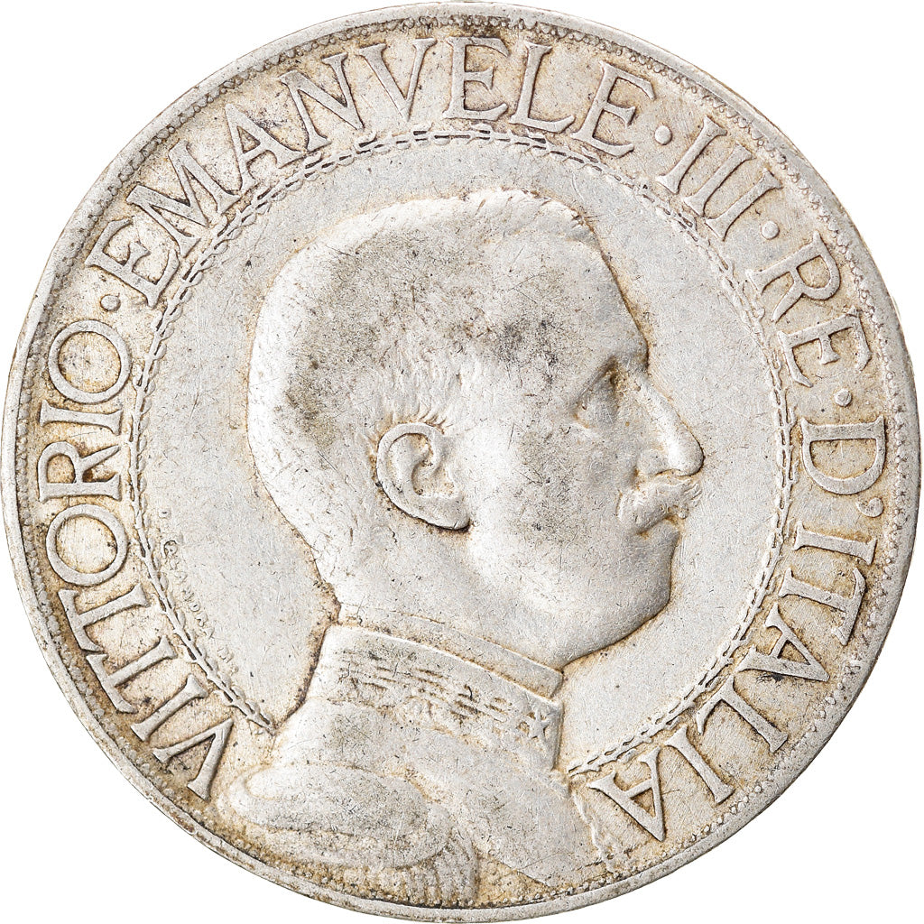 Coin, Italy, Vittorio Emanuele III, Lira, 1913, Rome, VF(30-35), Silver, KM:45