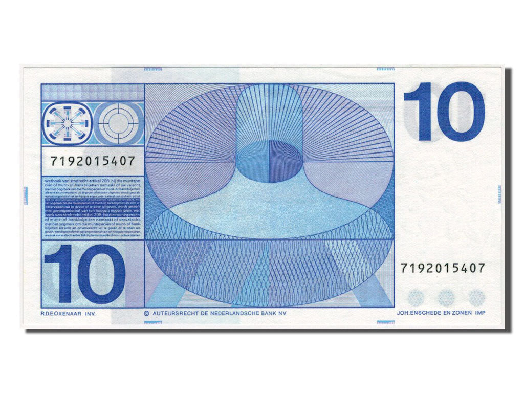 Paesi Bassi, 10 Gulden, 1968, SPL