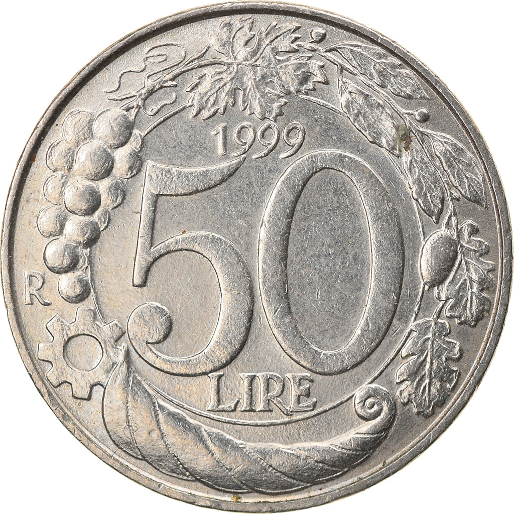 Monnaie, Italie, 50 Lire, 1999, Rome, TTB, Copper-nickel, KM:183