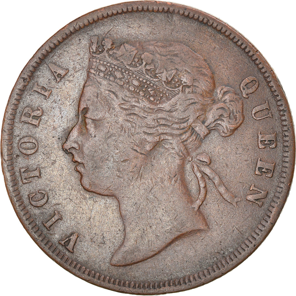 Coin, Malaysia, Cent, 1887, VF(30-35), Bronze, KM:16