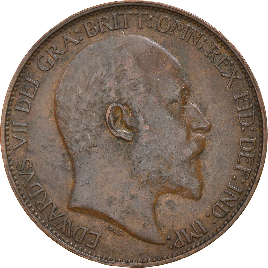 Coin, Great Britain, Edward VII, 1/2 Penny, 1905, EF(40-45), Bronze, KM:793.2