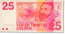 Biljet, Nederland, 25 Gulden, 1971, NIEUW