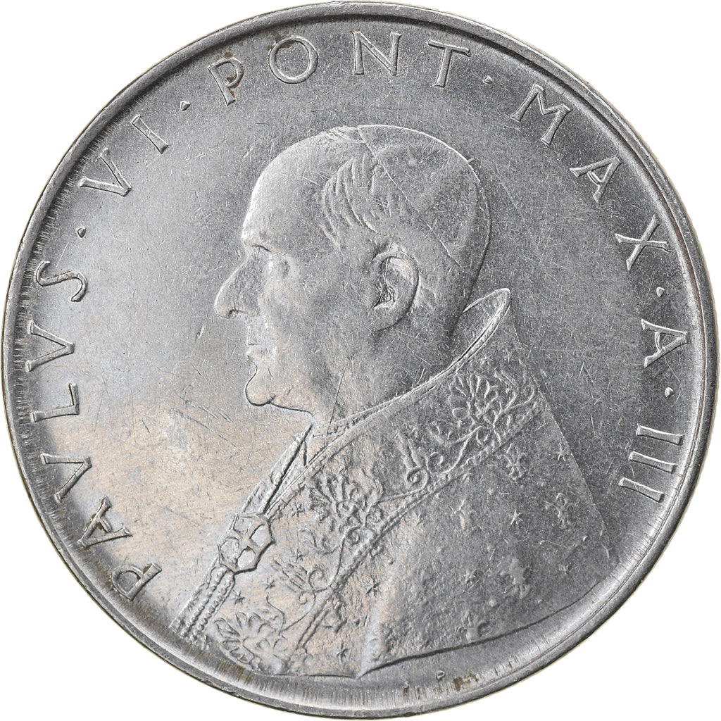 Monnaie, Cité du Vatican, Paul VI, 100 Lire, 1965, TTB, Stainless Steel