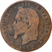 Moneda, Francia, Napoleon III, Napoléon III, 5 Centimes, 1862, Strasbourg, BC+