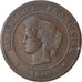 Coin, France, Cérès, 5 Centimes, 1890, Paris, VF(20-25), Bronze, KM:821.1