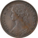 Münze, Großbritannien, Victoria, Farthing, 1866, SS+, Bronze, KM:747.2