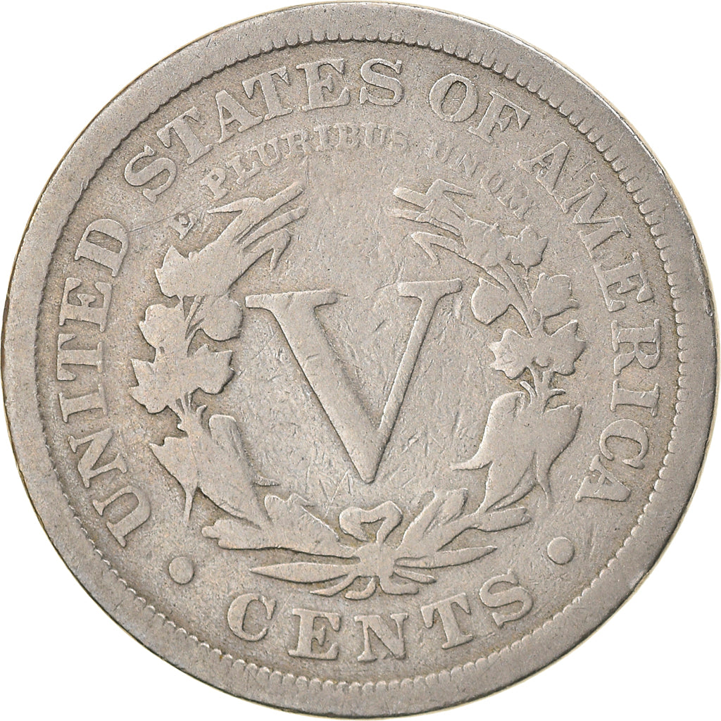 Moneda, Estados Unidos, Liberty Nickel, 5 Cents, 1910, U.S. Mint, Philadelphia
