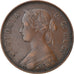 Coin, NEWFOUNDLAND, Large Cent, 1876, Royal Canadian Mint, VF(30-35), Bronze