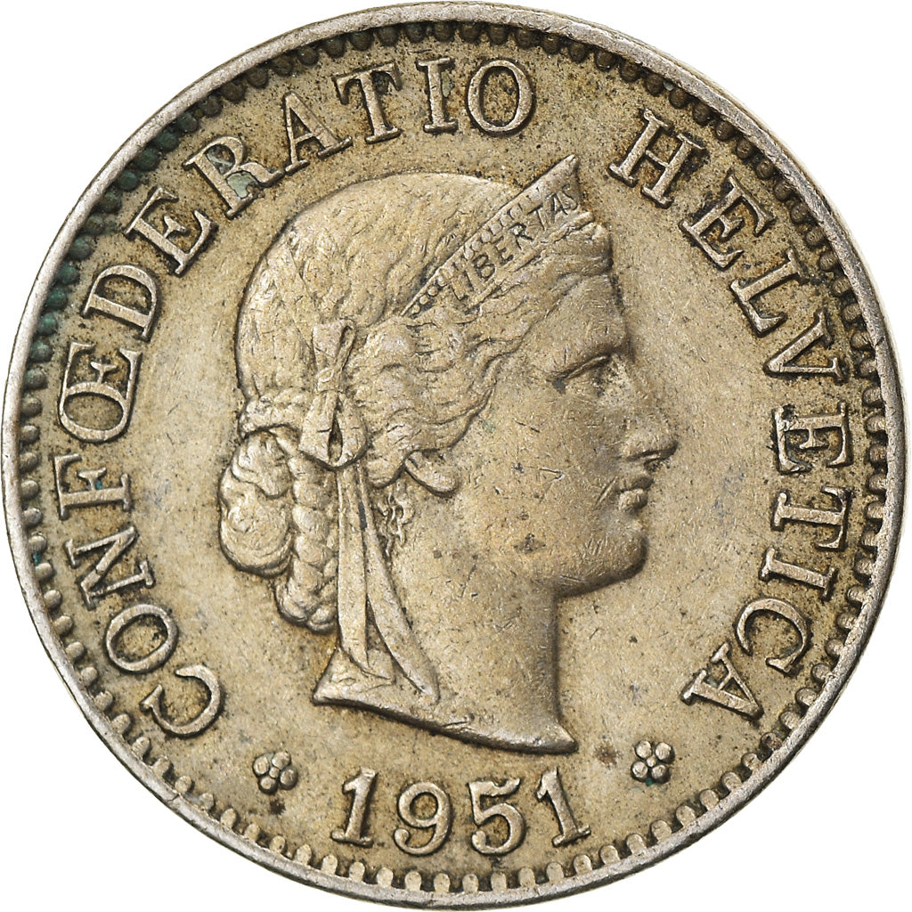Monnaie, Suisse, 5 Rappen, 1951, Bern, TTB, Copper-nickel, KM:26