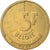 Moeda, Bélgica, 5 Francs, 5 Frank, 1987, Brussels, EF(40-45), Latão ou