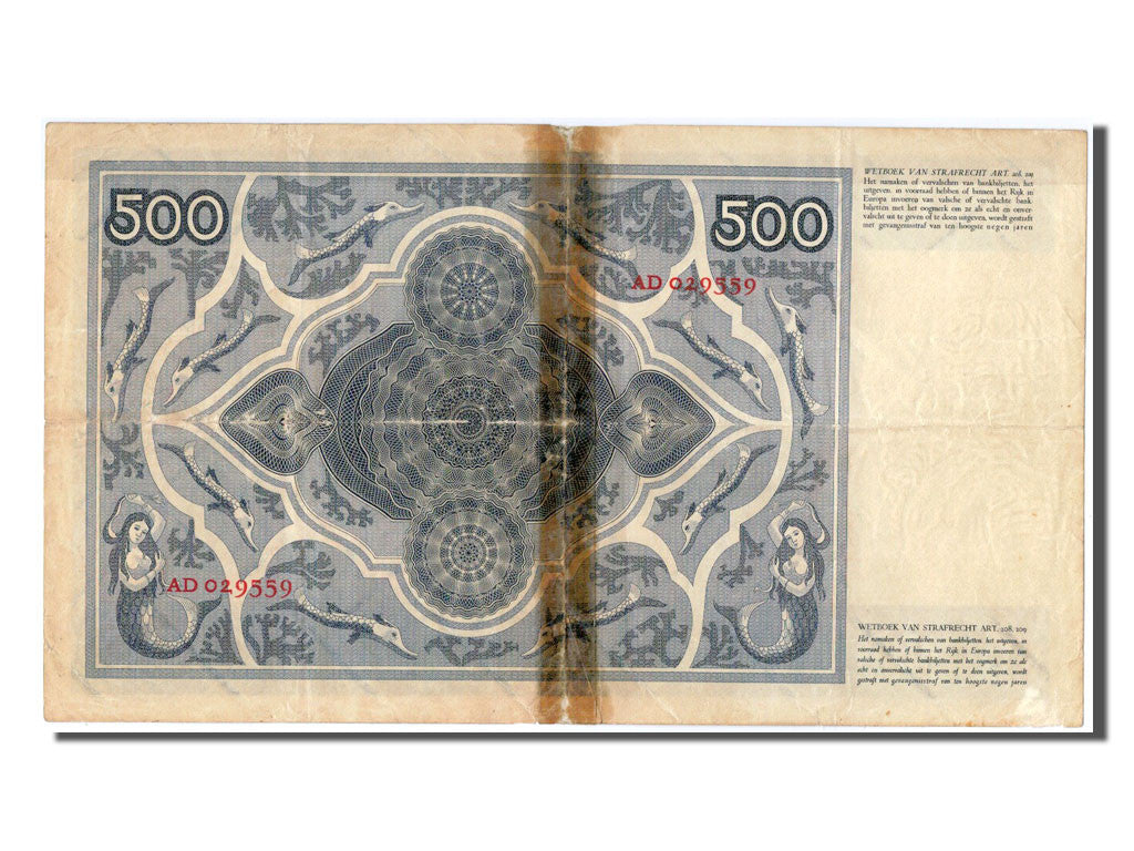 Billet, Pays-Bas, 500 Gulden, 1930, B