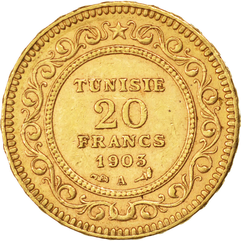 Tunisie, 20 Francs Or 1903 A, KM 234