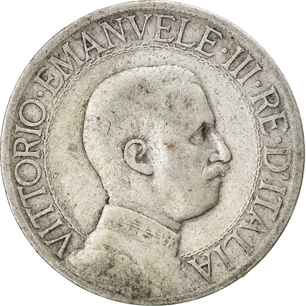 Coin, Italy, Vittorio Emanuele III, Lira, 1910, Rome, VF(20-25), Silver, KM:45
