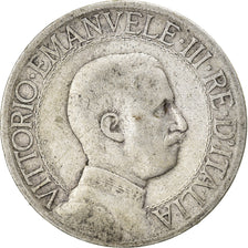 Coin, Italy, Vittorio Emanuele III, Lira, 1910, Rome, VF(20-25), Silver, KM:45