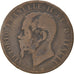 Coin, Italy, Vittorio Emanuele II, 10 Centesimi, 1866, Strasbourg, VF(20-25)