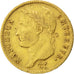 FRANCE, Napoléon I, 20 Francs, 1814, Paris, KM #695.1, VF(30-35), Gold, Gadoury 