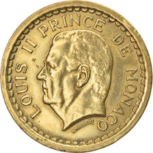 Coin, Monaco, Louis II, 2 Francs, 1943, Paris, EF(40-45), Aluminum, KM:121