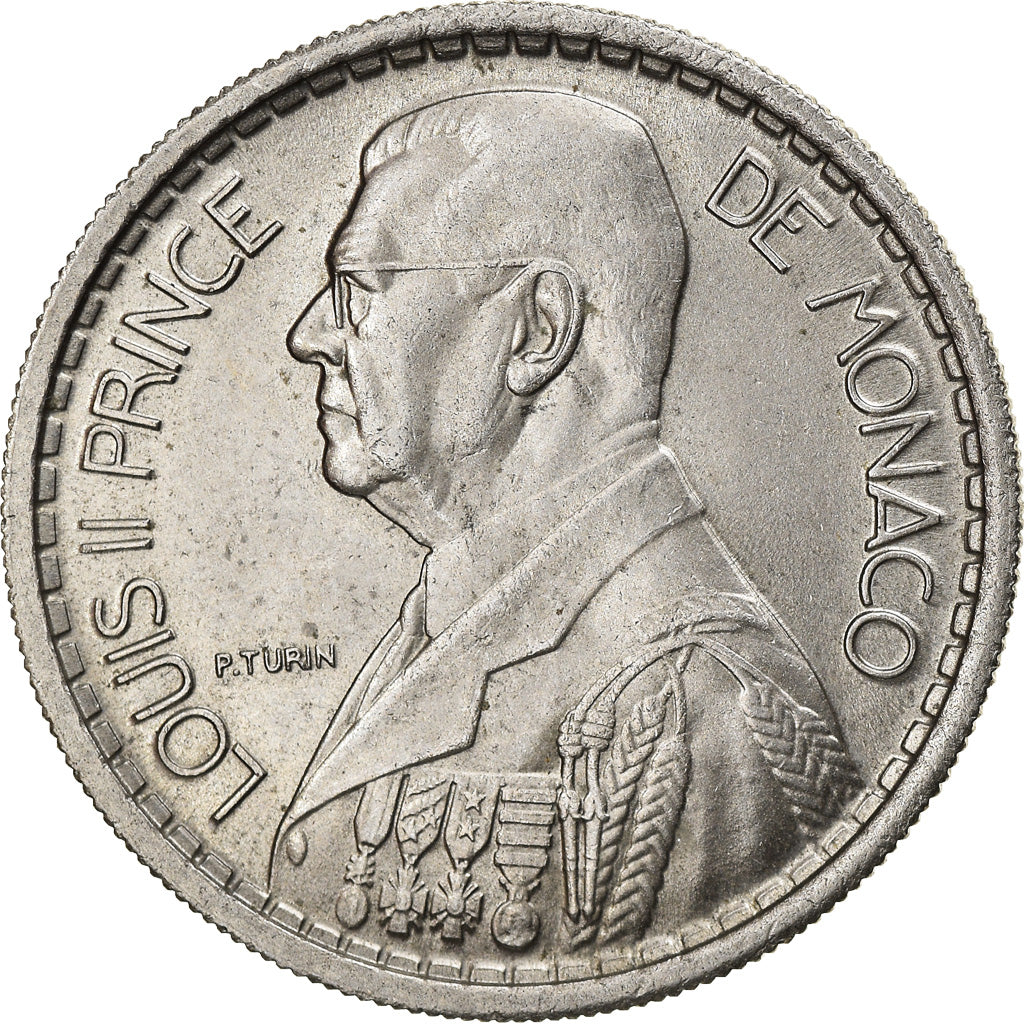 Coin, Monaco, Louis II, 10 Francs, 1946, AU(50-53), Copper-nickel, KM:123