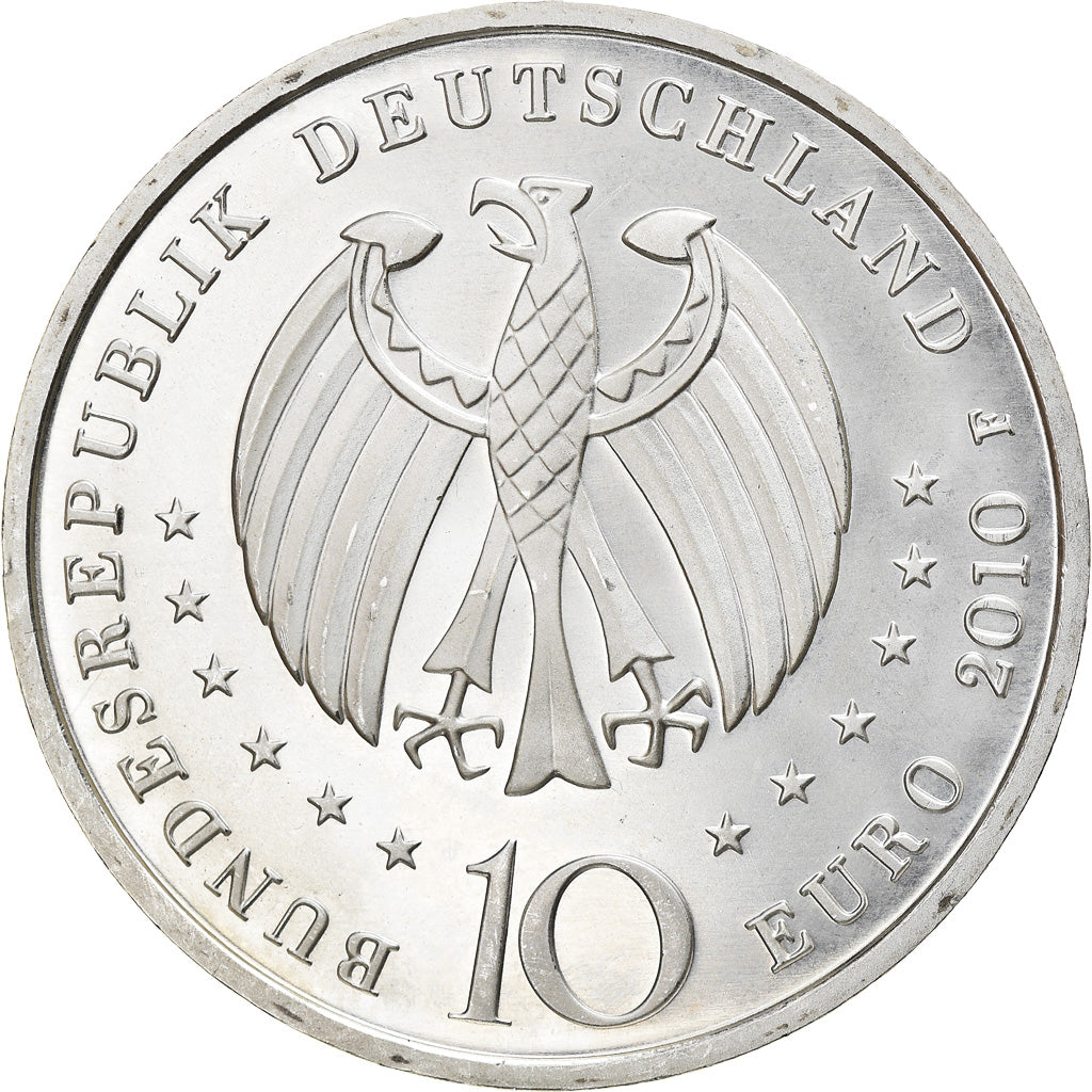 GERMANY - FEDERAL REPUBLIC, 10 Euro, Porcelain Manufacturing, 2010, Stuttgart