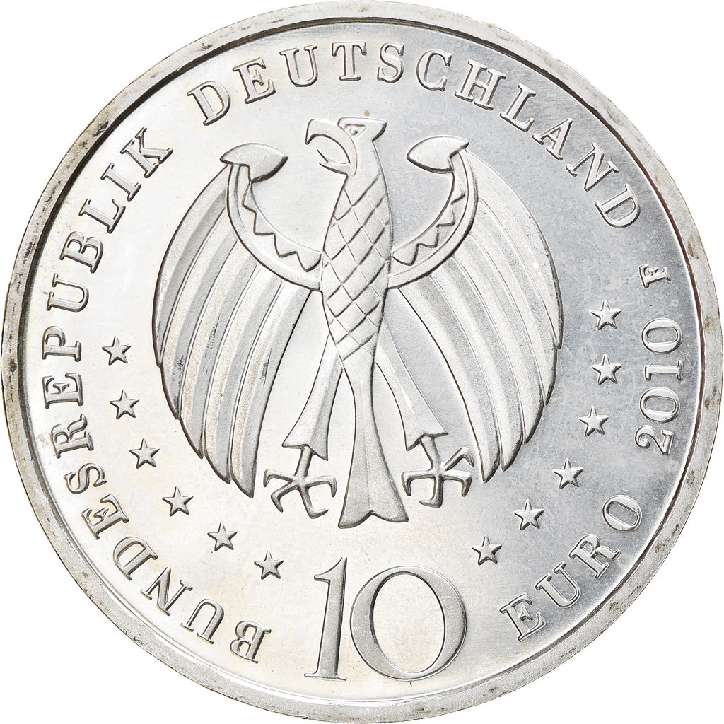 GERMANY - FEDERAL REPUBLIC, 10 Euro, Porcelain Manufacturing, 2010, Stuttgart
