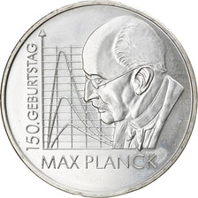 GERMANY - FEDERAL REPUBLIC, 10 Euro, Max Planck, 2008, Stuttgart, MS(60-62)