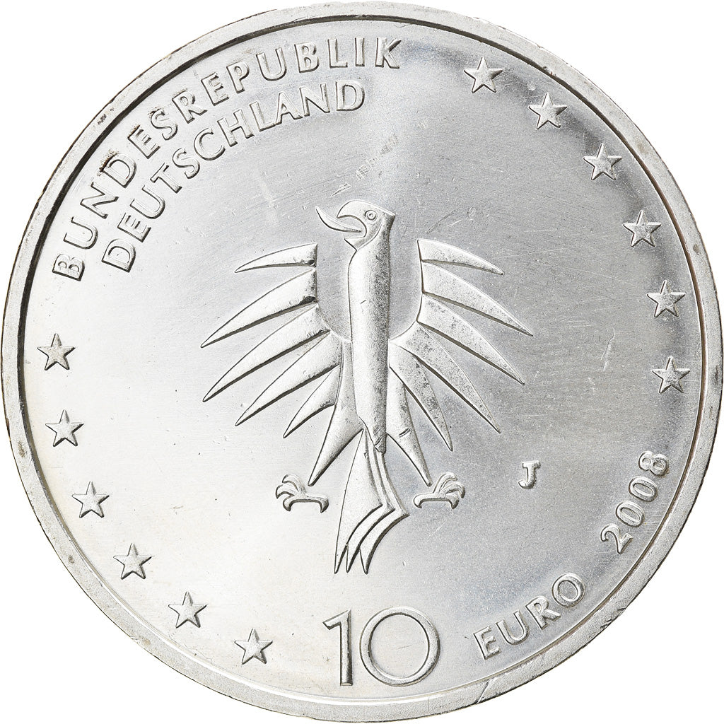 République fédérale allemande, 10 Euro, Gorch Fock, 2008, Hambourg, FDC