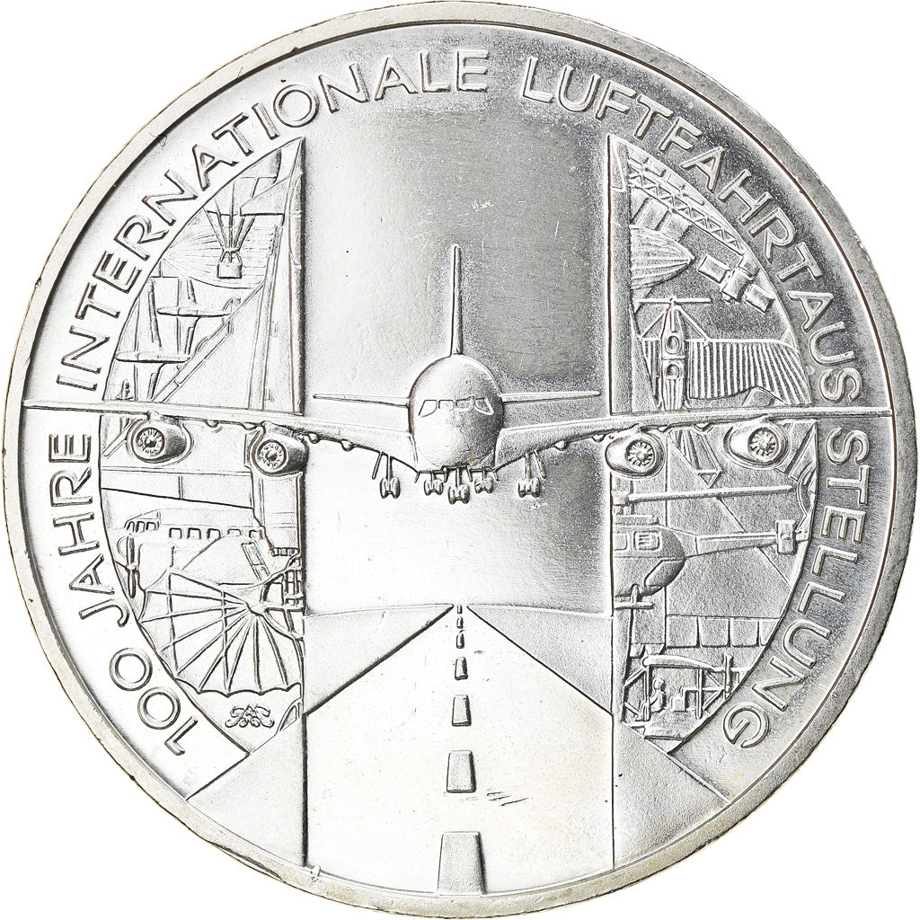 GERMANY - FEDERAL REPUBLIC, 10 Euro, Aerospace Expo, 2009, Munich, MS(65-70)